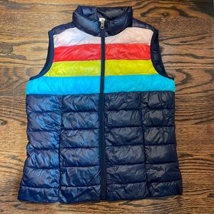 Aqua Girls Puffer Vest, Size Medium. (174)